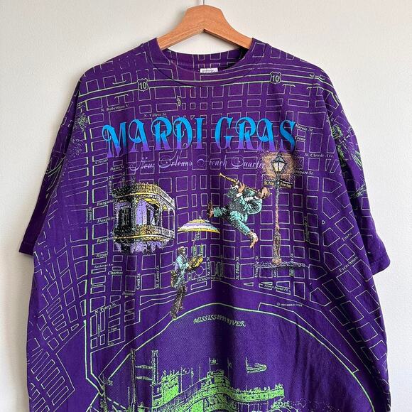 Vintage 1992 Mardi Gras Shirt - Picture 2 of 8